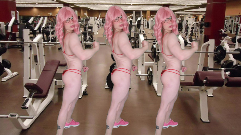 Sissy Adventures: Muscle Barbie Cumshot