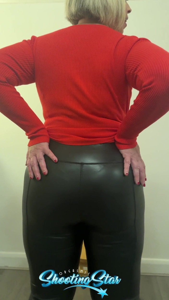 Shooting Star: Sfw Leather Trouser Tease