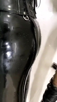 Latex shower time.