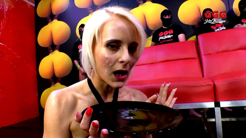 Pornstars fucking Japan Style: Blonde Teens in Bukkake Blowbang and Cum Swallow Ggg John...