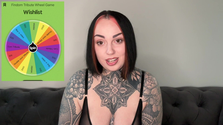 Miss Valentina: Findom Tribute Wheel hra