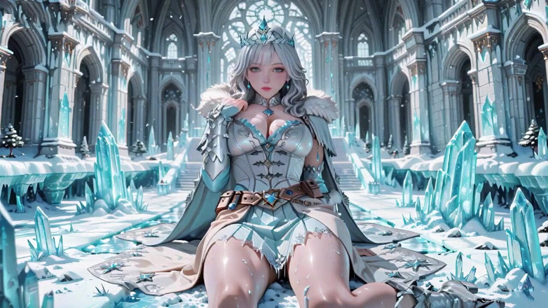 Seraphina Vale: A Contrast of Kneeling Poses, Lip-licking Glances, and a Body...