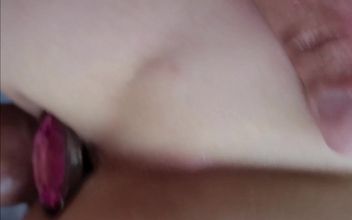 Stepsister Taking Anal Plug We Make a Awsome Fuck and She Make a Blowjob!!