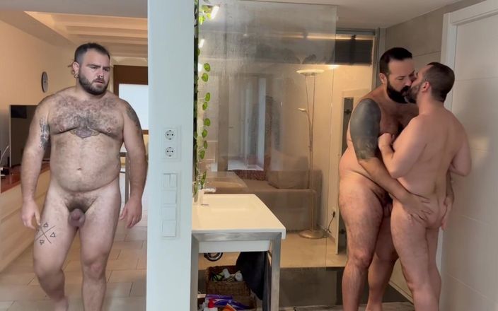 BTrucker77: Compañeros de cuarto S Caliente Trio!