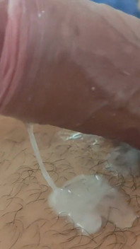 Papa Erschöpft Nach Langer Masturbation.