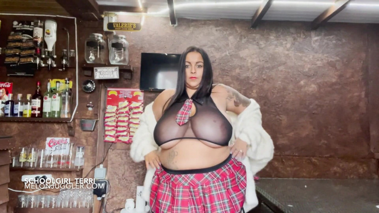 Melon Juggler: Busty Terri Jane curvy student