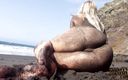 Sydneys porn life: 裸体海滩上的肮脏脚、脚底和屁股恋物癖！