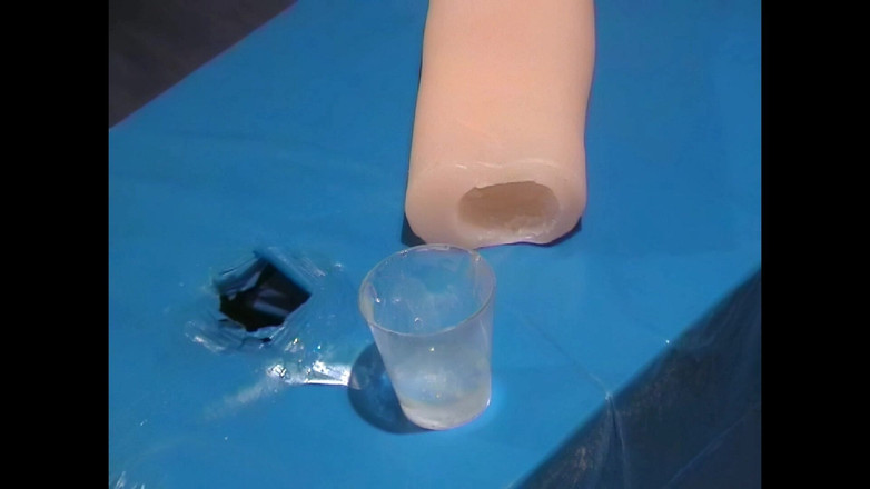 Mark Hannes: Fleshlight - follada en la cama - masturbación y esperma para un...