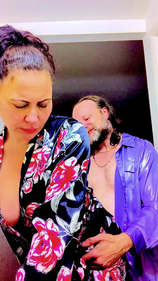 Satin Fetish King: Shiny satin hotel glamour fuck scene