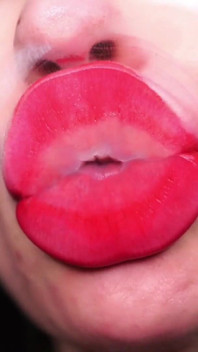 Rode lippenstift verleiding