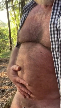 Horny Stepdaddy in the Woods