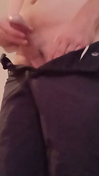 Pantaloni scurți negri Masturbare