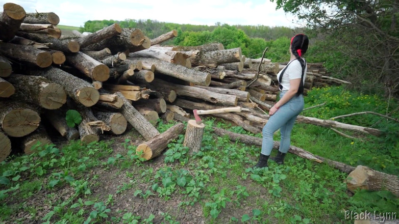 YSP Studio: Lumberjack Girl Masturbates After Hard Work