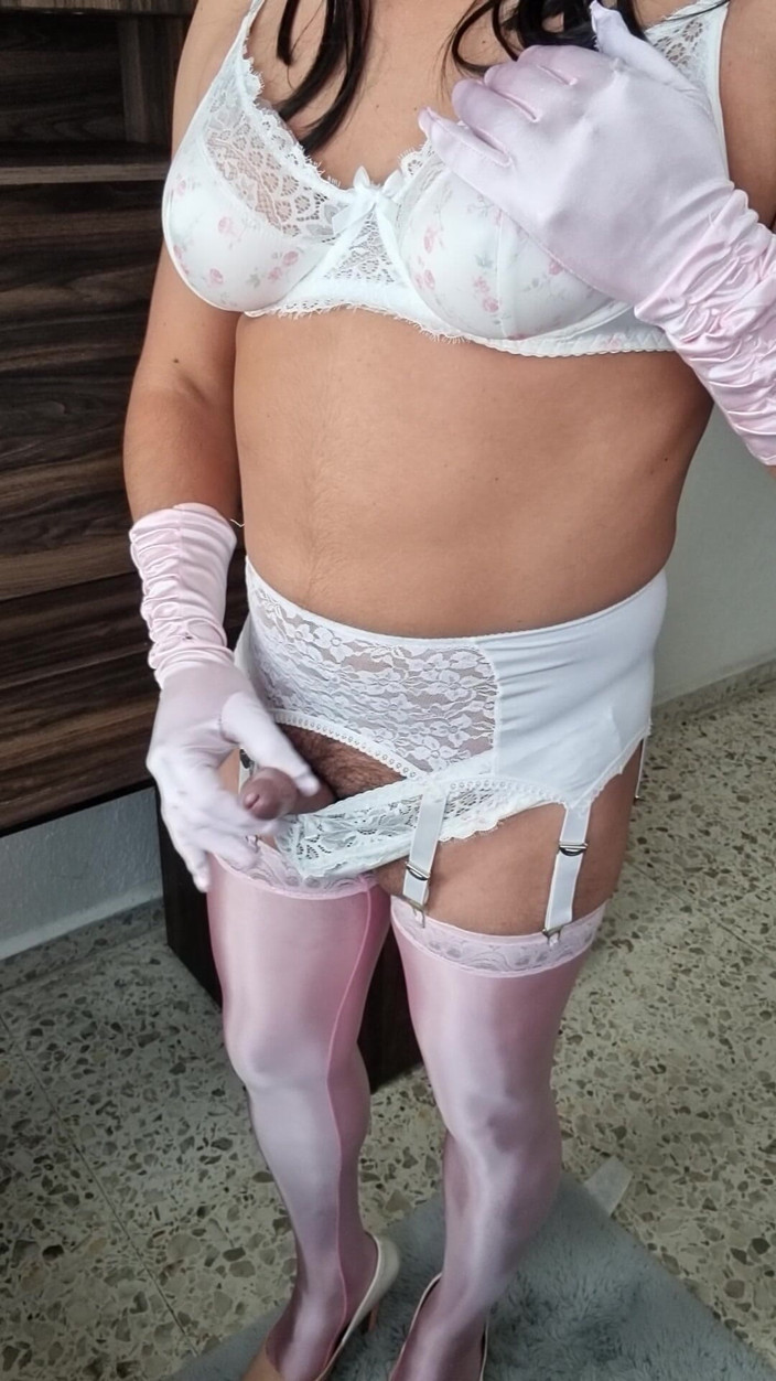 My panties: I Feel Sexy in Another One of My Floral Lingerie...