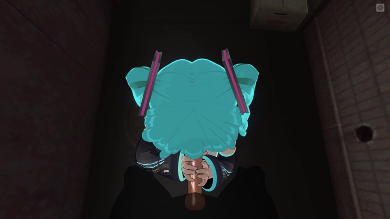 H3DC: 3D hentai pOV Hatsune Miku lutscht deinen schwanz hart, bis...