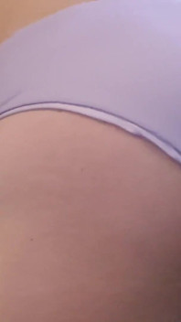 Nice Cute Ass in His New Purple Swimsuit