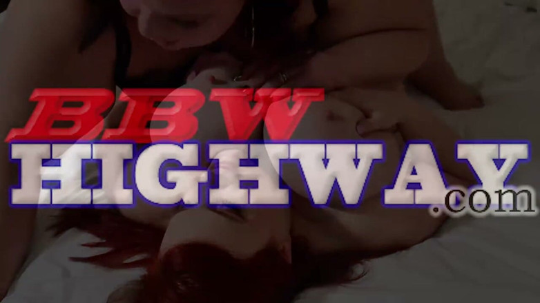 BBW highway studio: 2 Big Butt BBW MILF and 1 Lucky Black Cock