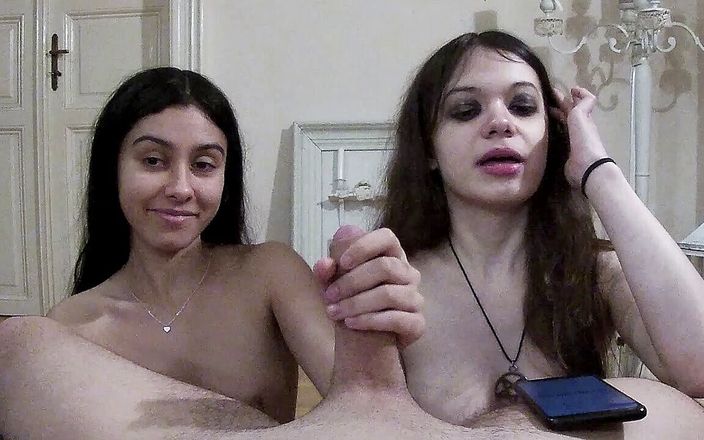 Dollscult: Handjob contest! Girlfriend against stepsister  (second camera)