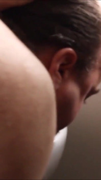 Use your tongue to clean the toilet