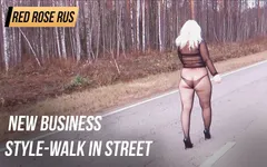 New business style-walk in street