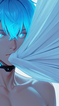 Cyber Twink Fondling Heavy Balls with Slow Strokes