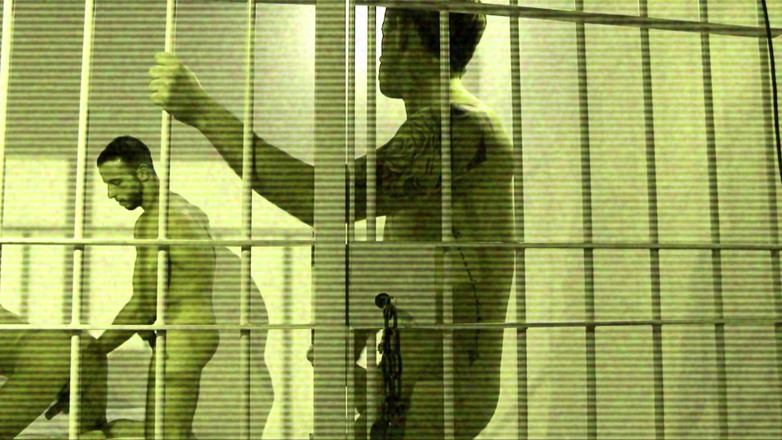 Macho Guys: Gay 3some in the prison between horny and lonely prisoners