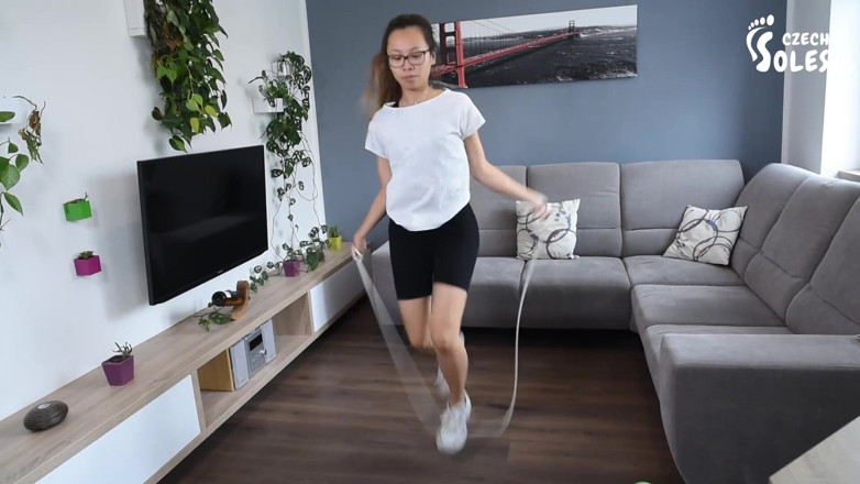 Czech Soles - foot fetish content: Smelly feet workout session POV