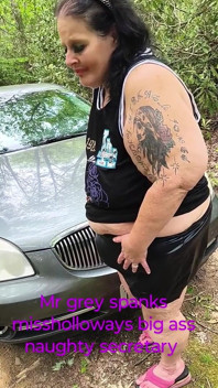 Mr Grey Took Miss Hallway to the Woods to Spank Her Big Ass Hard