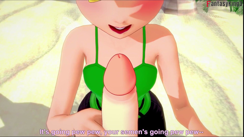 Fantasy king: Tinkerbell pov deepthroat e sesso sulla spiaggia