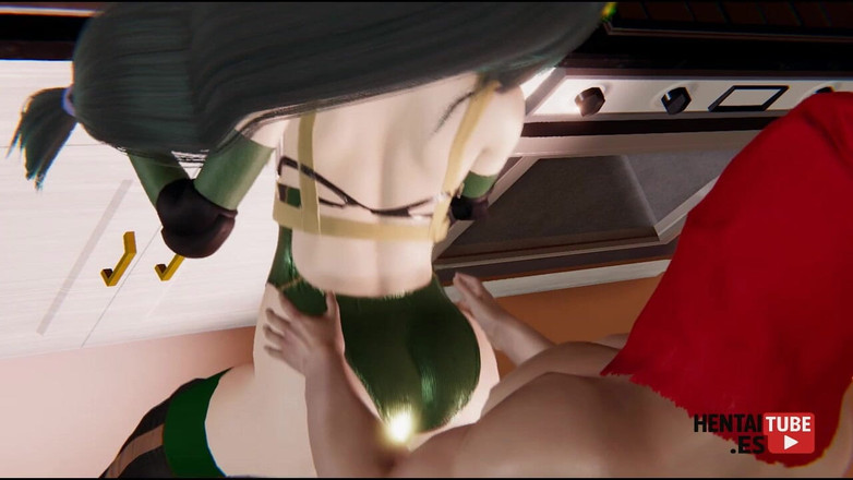 HentaiTubes: Boku No Hero Academia Hentai - Froppy este futută în bucătărie