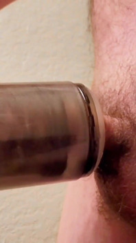 Big Thick Cock Cums Hard Twice From Automatic Male Masturbator