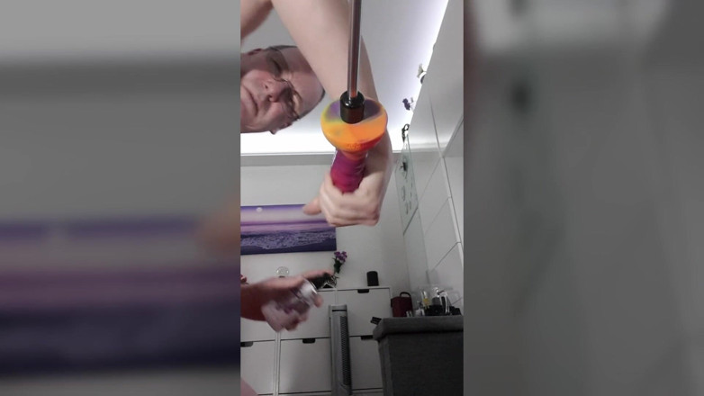 Mike Essex: Spocks cock dildo makes me cum hands free in my...