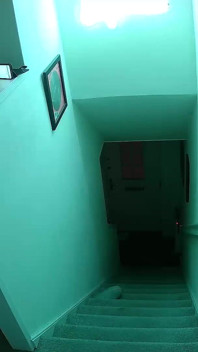Caught on Security Cam Cheating Woman Flirts and Fucks on the Stairs
