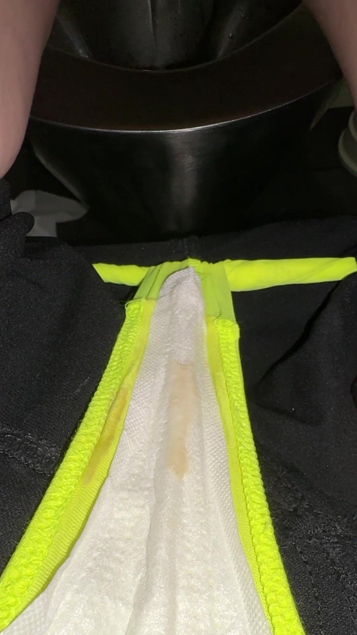 JuliaVeil: Compilation Dirty Used Panties &amp; Public Pissing - Showing Soaked Panty Liner...