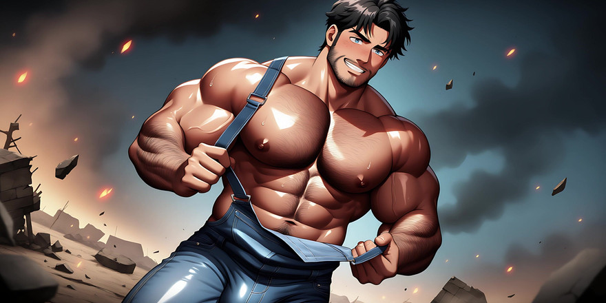 Erotic Man: Pedaços com enormes protuberâncias provocantes