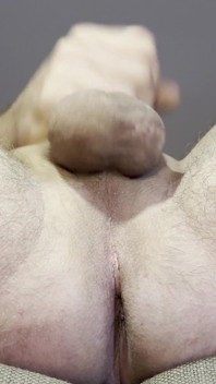 The Work of a Man's Balls and Anus During Masturbation.