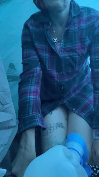 When a Quick Piss in a Bottle in Your Tent Leads Onto Stripping and a Cheeky Little Tits and Bits Play!