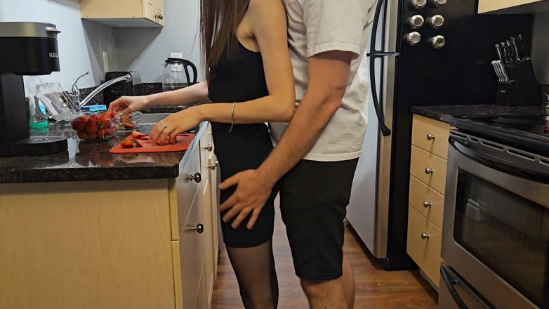 Amelia Amour: Fucked in a Dress on the Kitchen Table