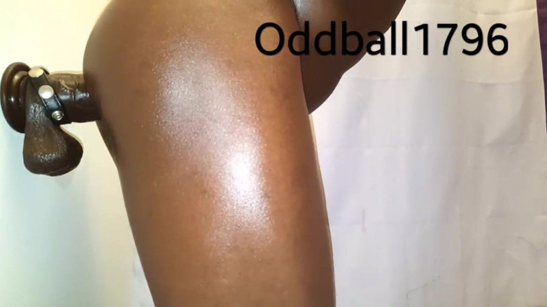 Oddball1796: Sexy Black Ass Twerking Dildo Fuck Cumshot Oddball1796