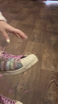 My Sneakers and I'm Wet and Im so Horny!