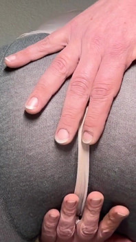 Nice Nylon Ass Posing and Spanking