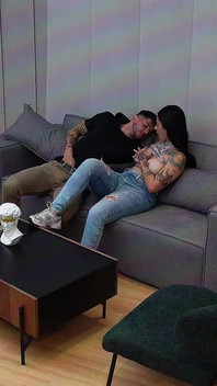 What a! I Fuck My Stepsister's Best Friend Through Ripped Jeans While We Play One