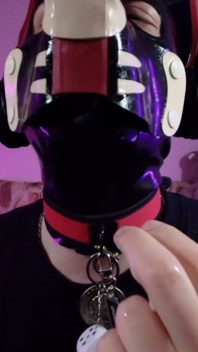Playful Pup Tease with Fingers and Flex