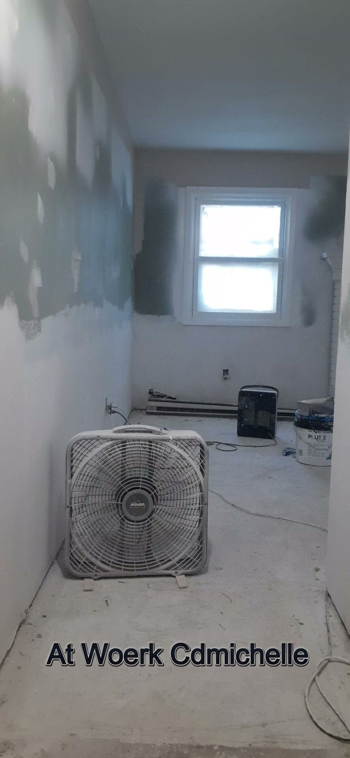 Cd Michelle lingerie: At Work Cdmichelle Sanding Drywall Before Doing Drywall Repair Wearing...