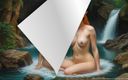AI Girls: 42 Sexy Images of Nude Elf Girl in the Water -...