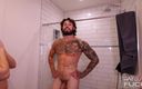 Hot Guys Fuck: Tatted Hercules Fitz Destroys River Lynn&amp;#039;s Pussy.