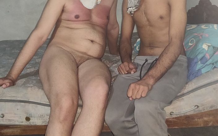 Rabbyal khan: セクシーなフェムボーイが2人のデジパパとセックス