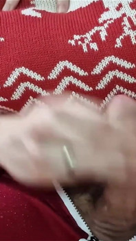 Pequeña elfo navideña tuvo que vaciar sus bolas