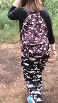 Horny Curvy Teen Fucked the First Comer in a New City