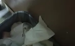 벽에 정액 많이